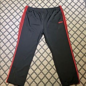 Men’s black/red Adidas pants